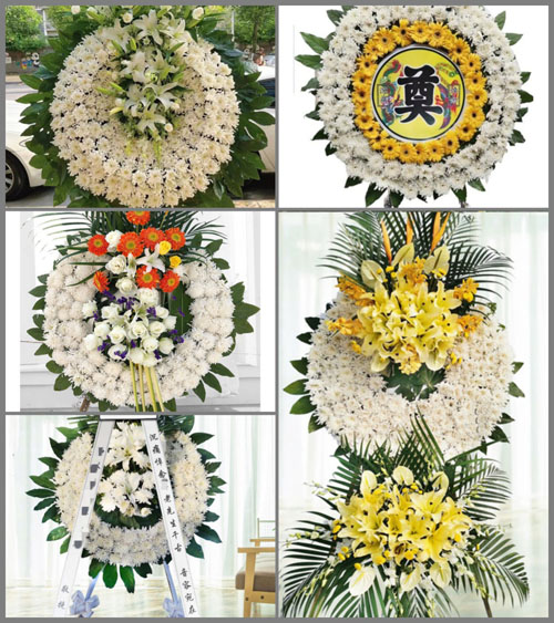 湖北黄冈市黄梅县刘佐乡占圩村花圈速递